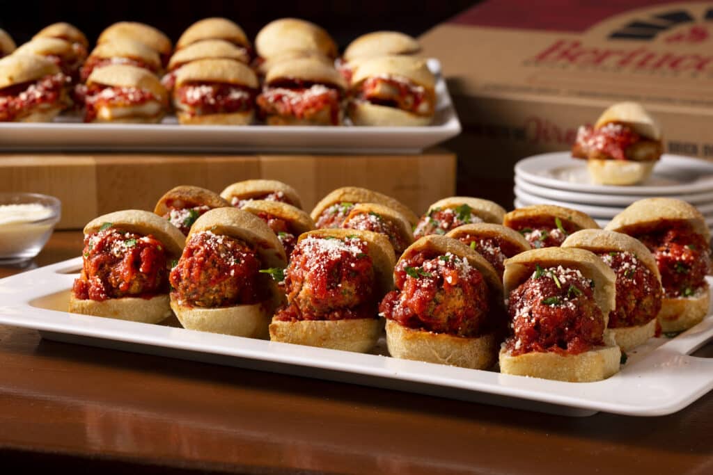 Chicken Parm and Meatball Sliders at Bertucci's