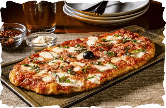 A Lunch Menucci Margherita Pizza