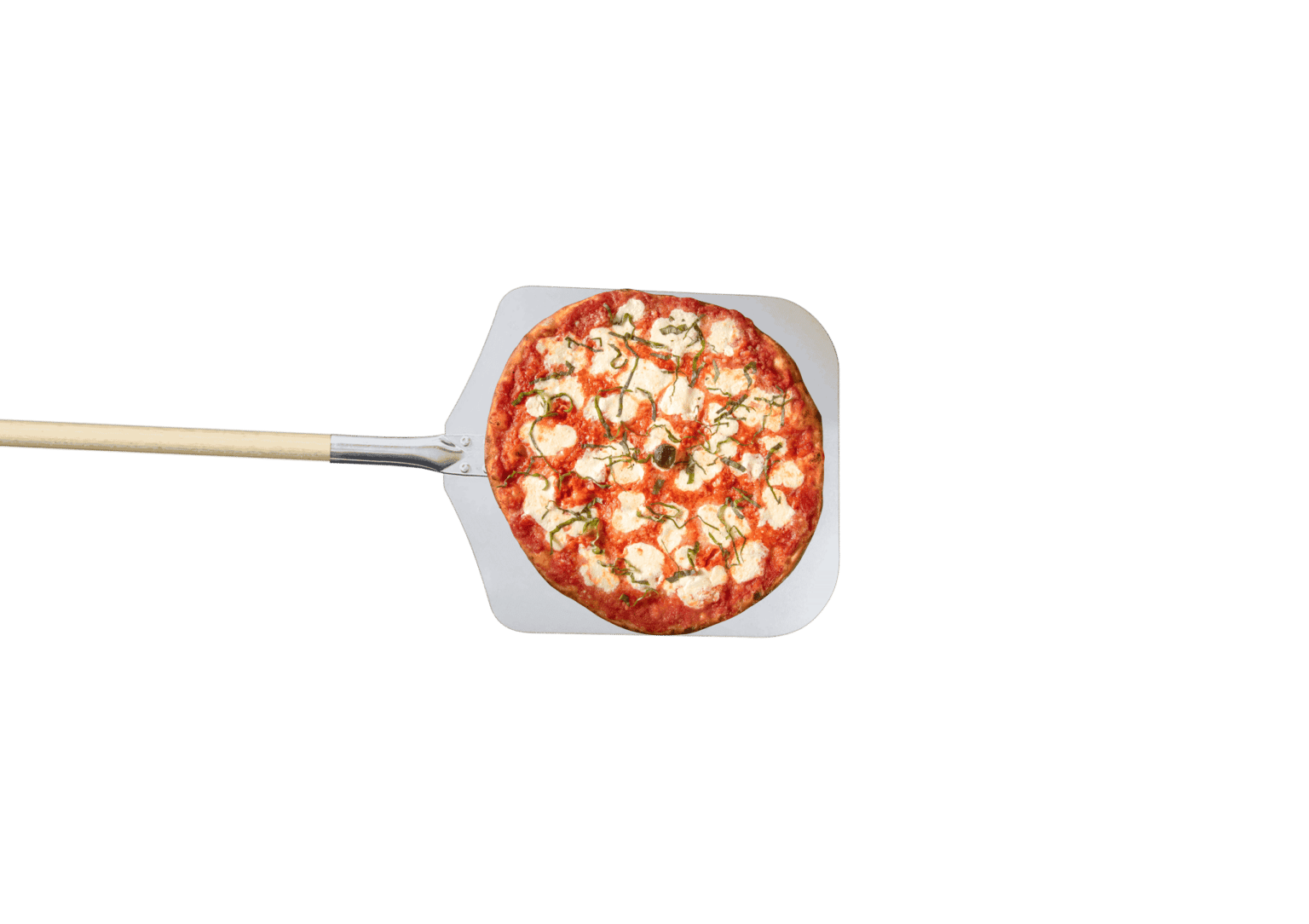Bertucci's Margherita Pizza on a paddle