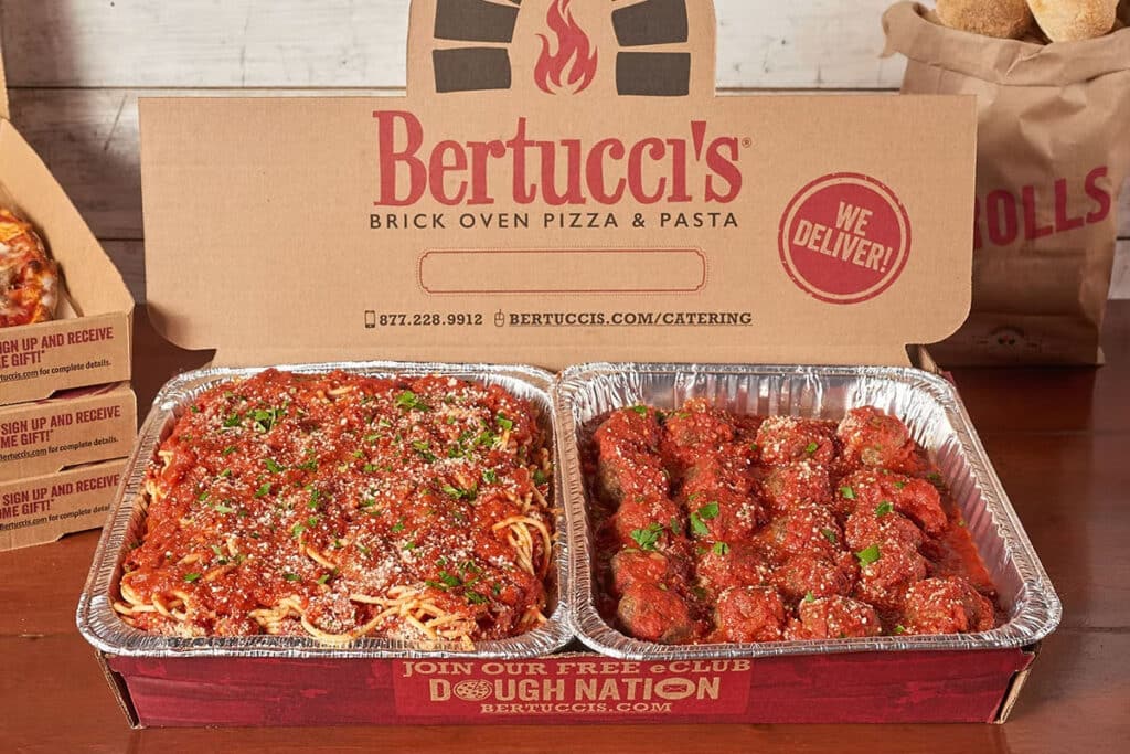 Bertucci's Spaghetti & Meatballs for Catering