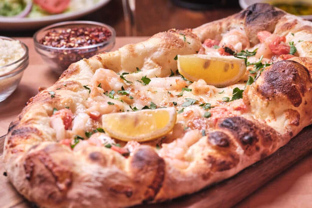 Bertucci's Shrimp Pizza