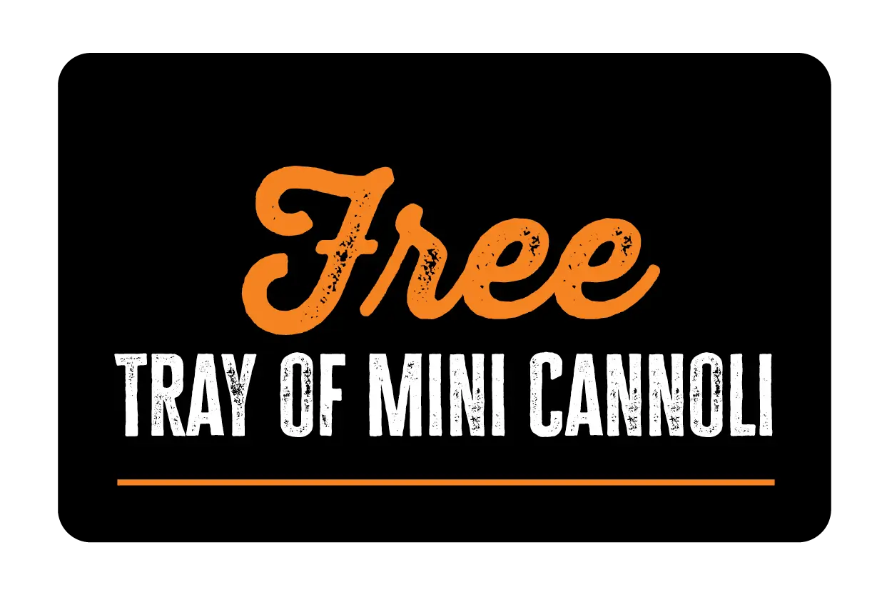 Free Tray of Mini Cannoli
