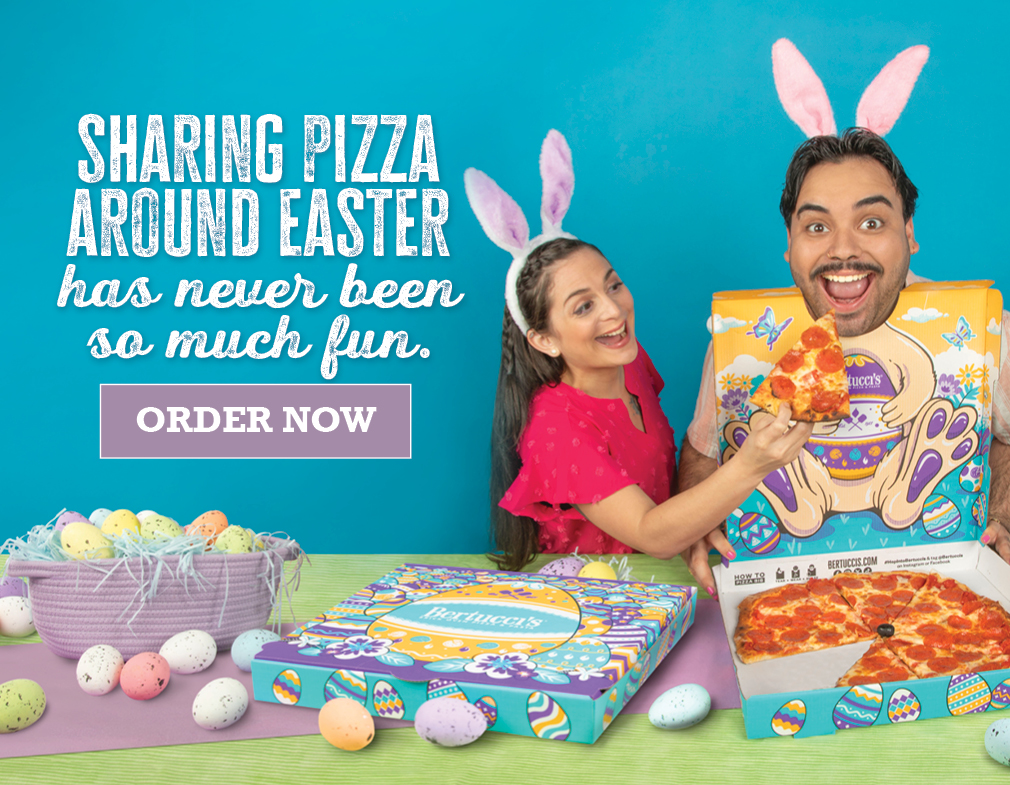 Sharing pizza around Easter has never been so much fun. Order now!