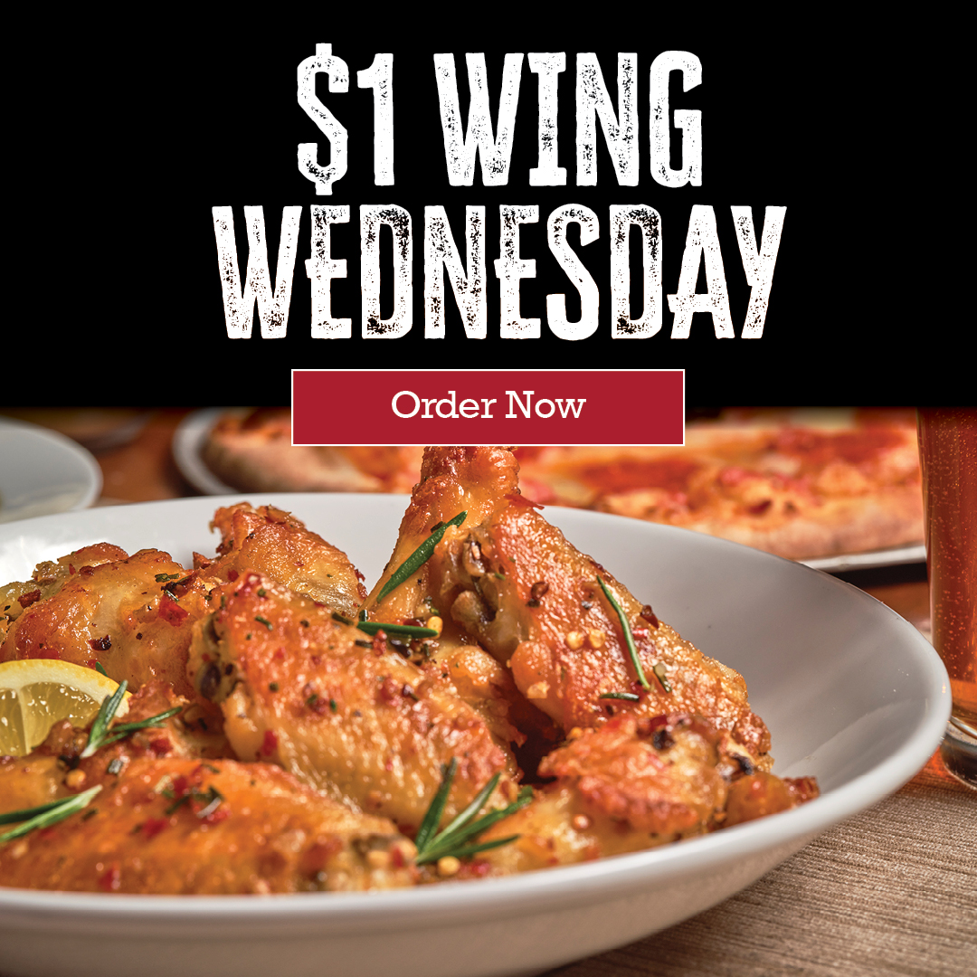 $1 wing wednesday. Order now.