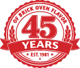 45 Years of Brick Oven Flavor